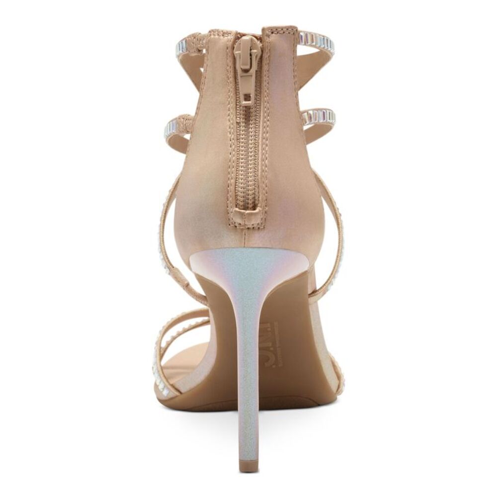 INC Womens Beige Arch Support Natissha Round Toe Stiletto Heeled Sandal 8.5 M - Picture 2 of 4